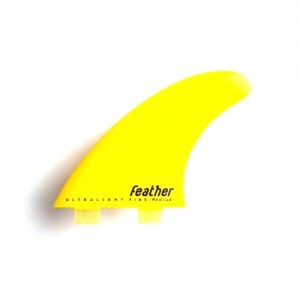 Quillas Surf Feather Fins Dual Tab Amarillas